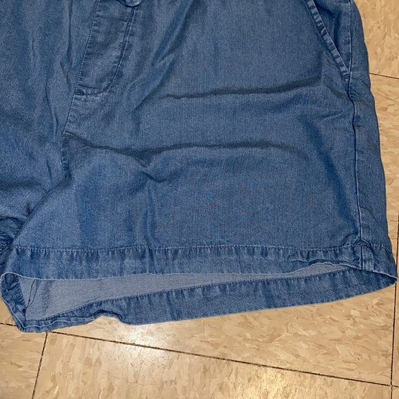 Lucky Brand Paperbag Waist Wide Leg Shorts in Fisherman’s Blue size Large - Picture 7 of 16